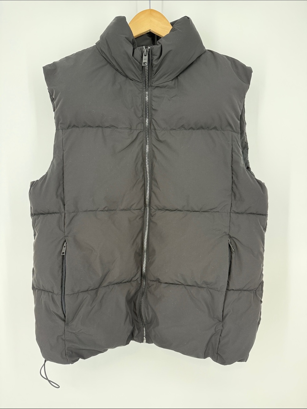 Mango Black Quilted Puffer Vest Size Large